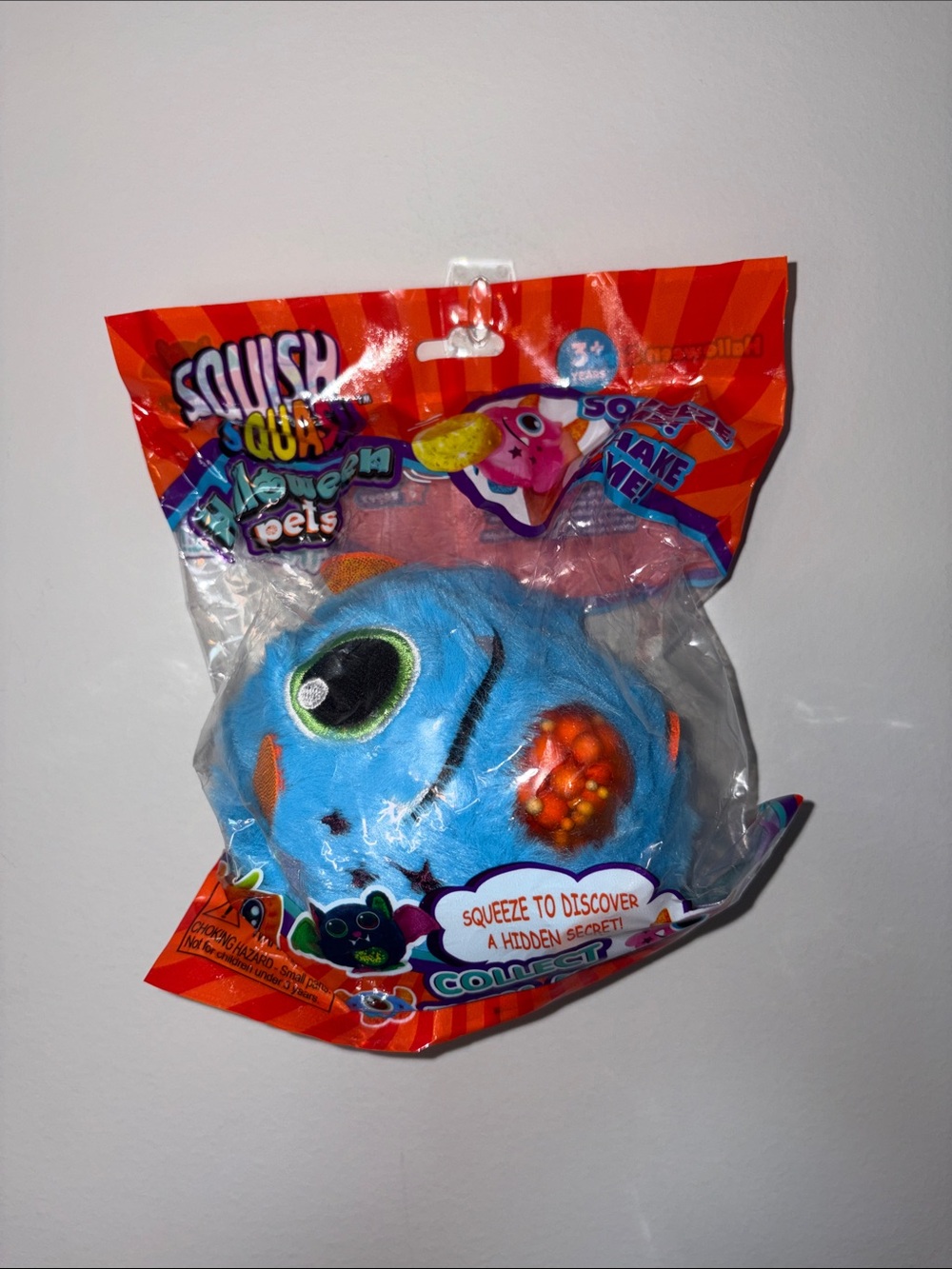 Blue Plush Squishy Surprise Toy - Squeeze Discovery Link
